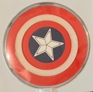 Cargador inalambrico SUPERHEROE Qi para celular Capitan America