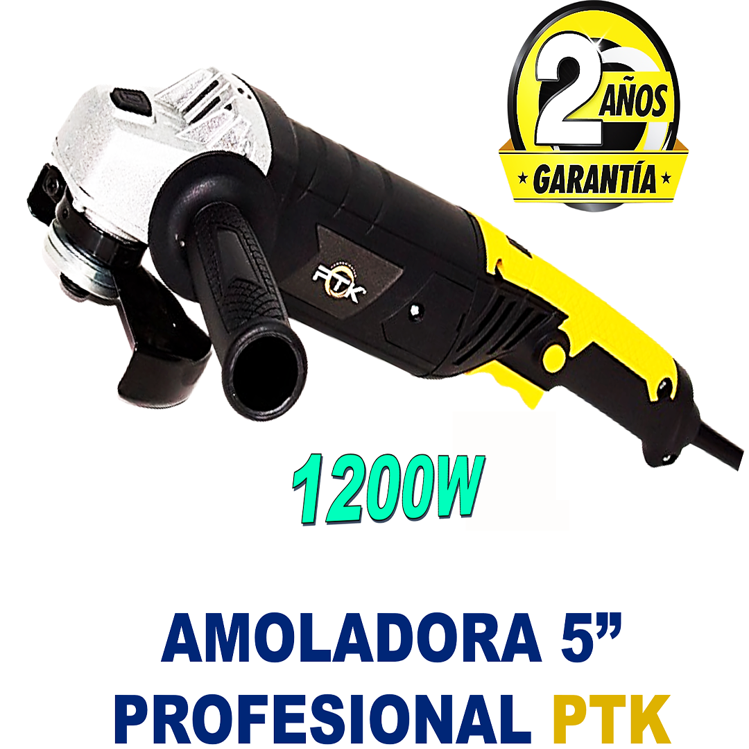 Amoladora PTK 5” 1200W Profesional 