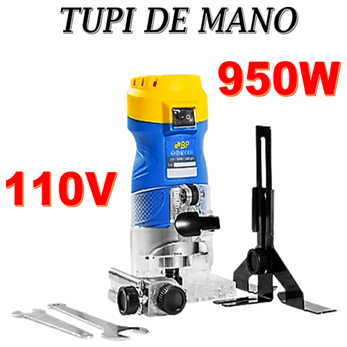 Tupi Rebajadora Router de Mano Fresadora 950w BP Profesional 