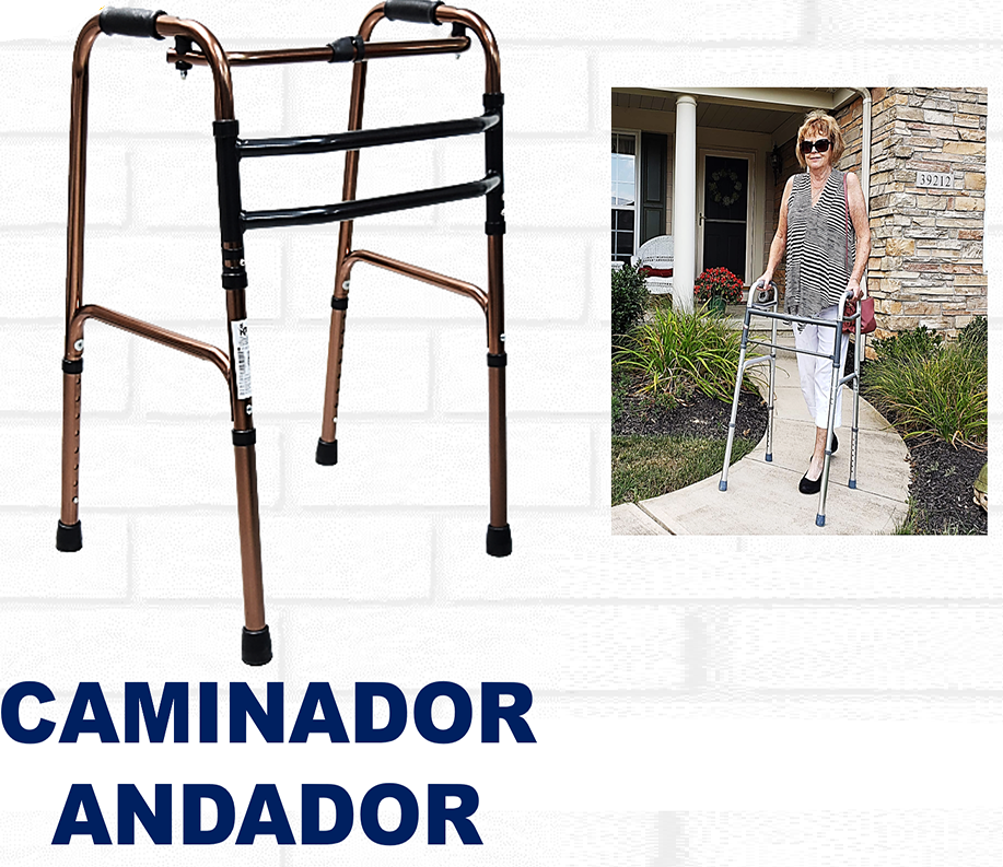 Caminador / Andador Con O Sin Ruedas Plegable Adulto 