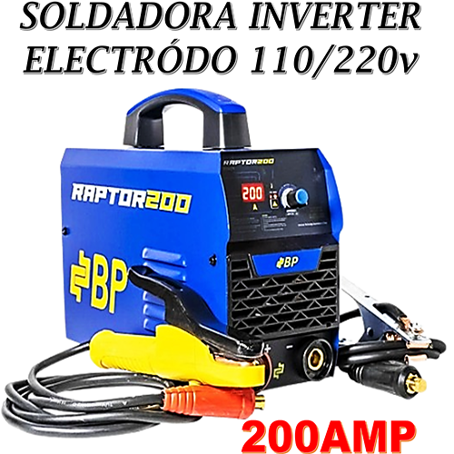 Soldadora BP Inverter Electródo 200amp 110/220v Profesional