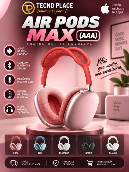 AirPods Max bluetooth rojo