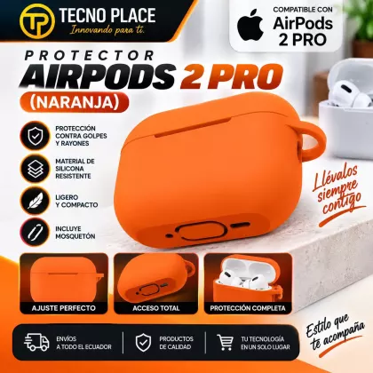 Protector AirPods Pro 2 naranja