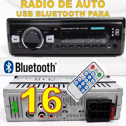 Radio para carro bluetooth, USB, AUX.  control remoto JAK