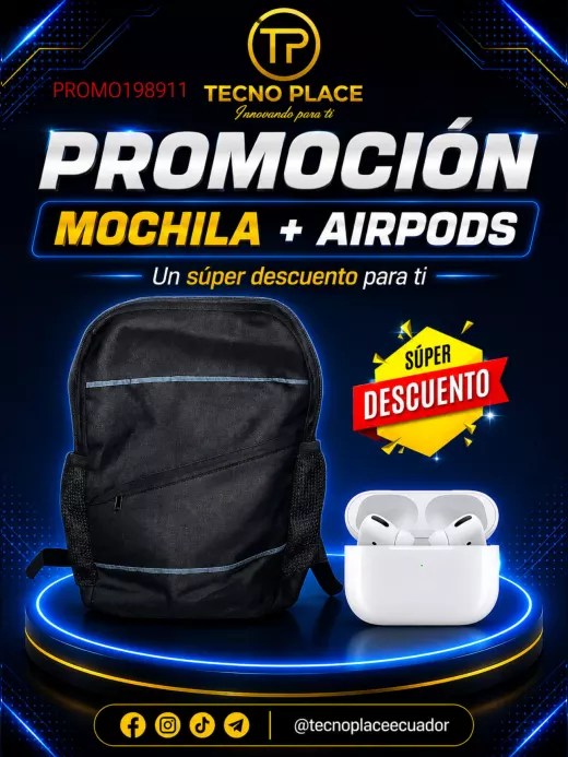 Promoción Mochila + AirPods Pro 2