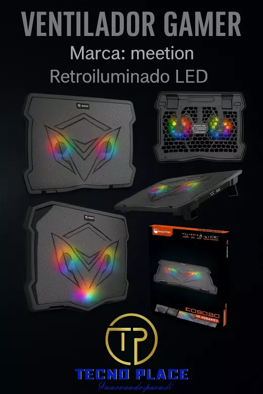 Ventilador Cooler base de enfriamiento para laptop MEETION