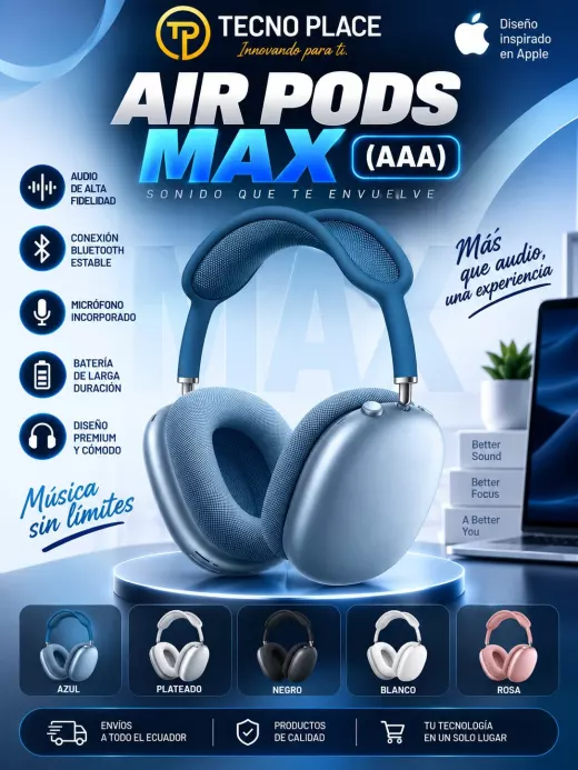 AirPods Max bluetooth azul