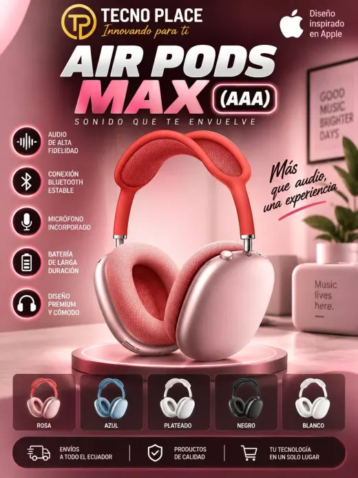 AirPods Max bluetooth rojo