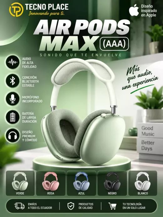 AirPods Max bluetooth verde