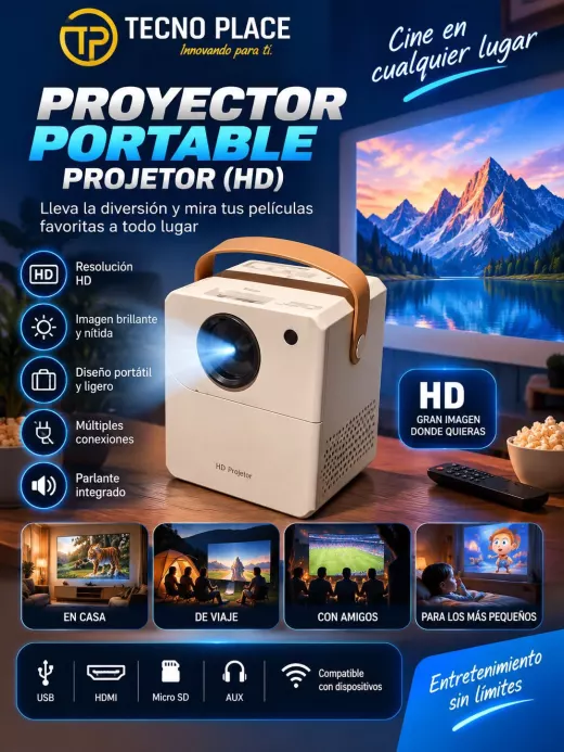 Proyector portable Projetor HD