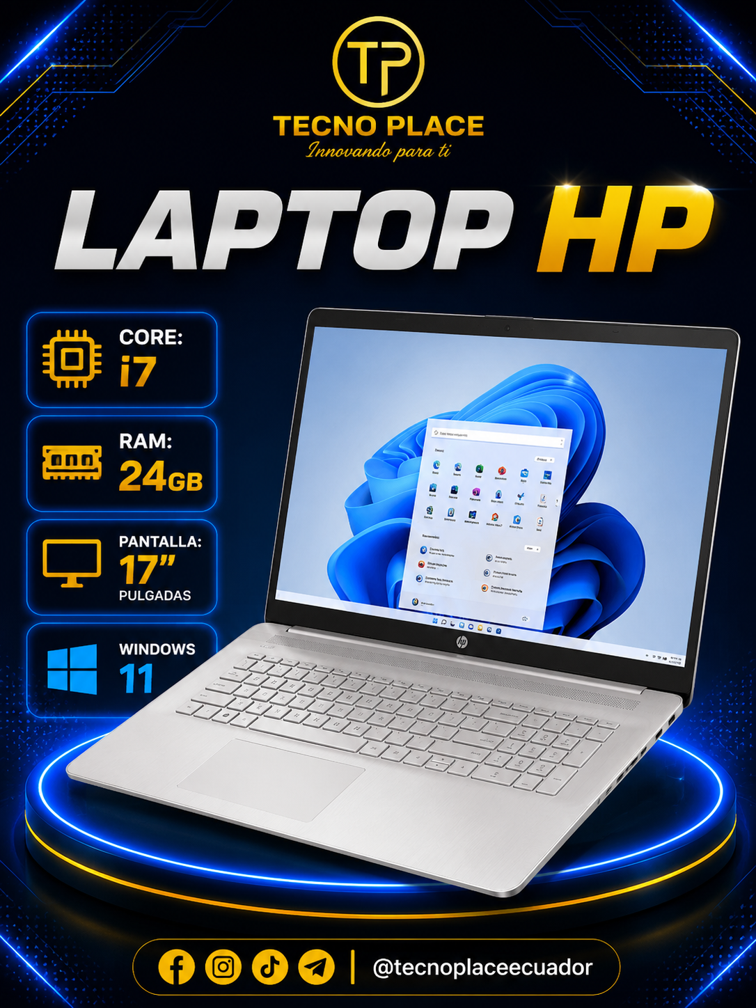 Laptop HP core 7