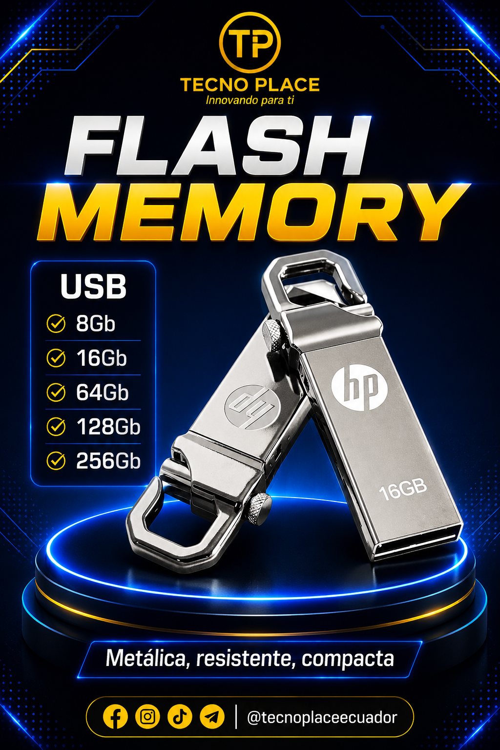 FLASH MEMORY HP METAL