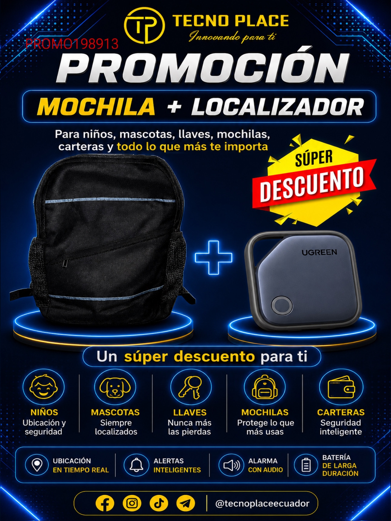 PROMOCIÓN Mochila + Localizador iOS