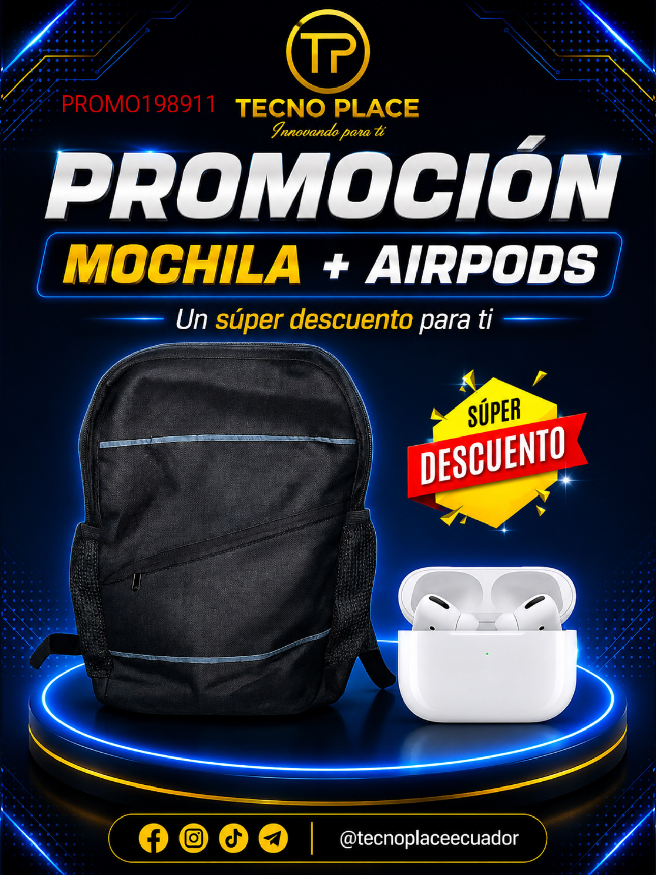 Promoción Mochila + AirPods Pro 2