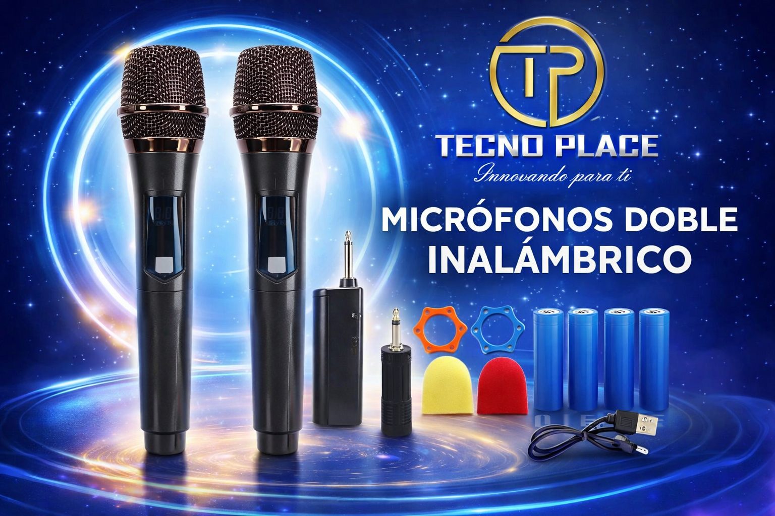 Microfonos doble inalambricos a batería