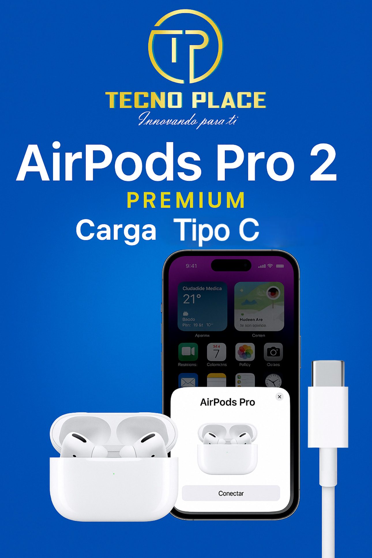 AirPods Pro 2 carga tipo C