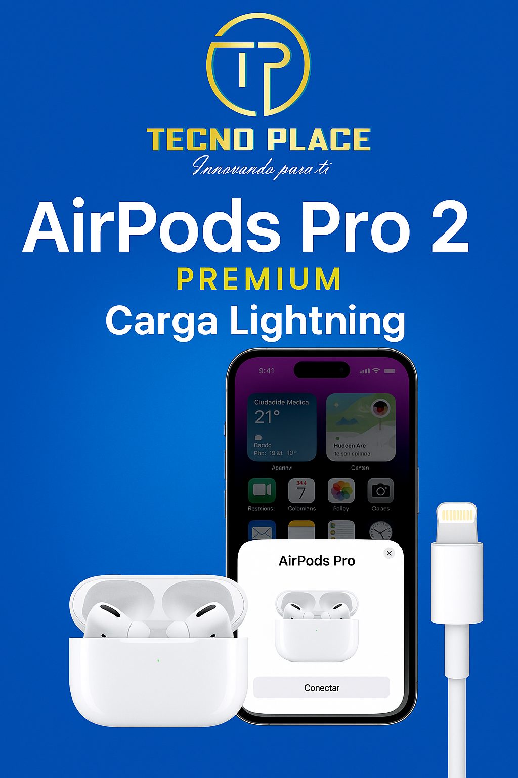 AirPods Pro 2 carga Lightning