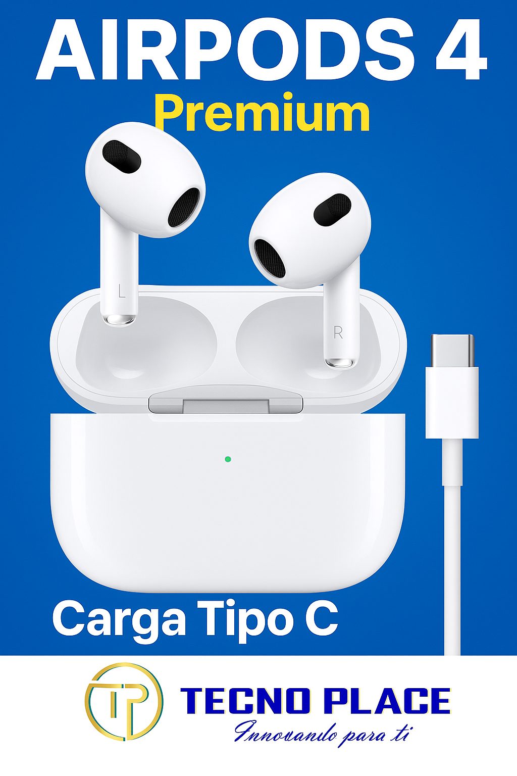 AirPods 4 carga tipo C