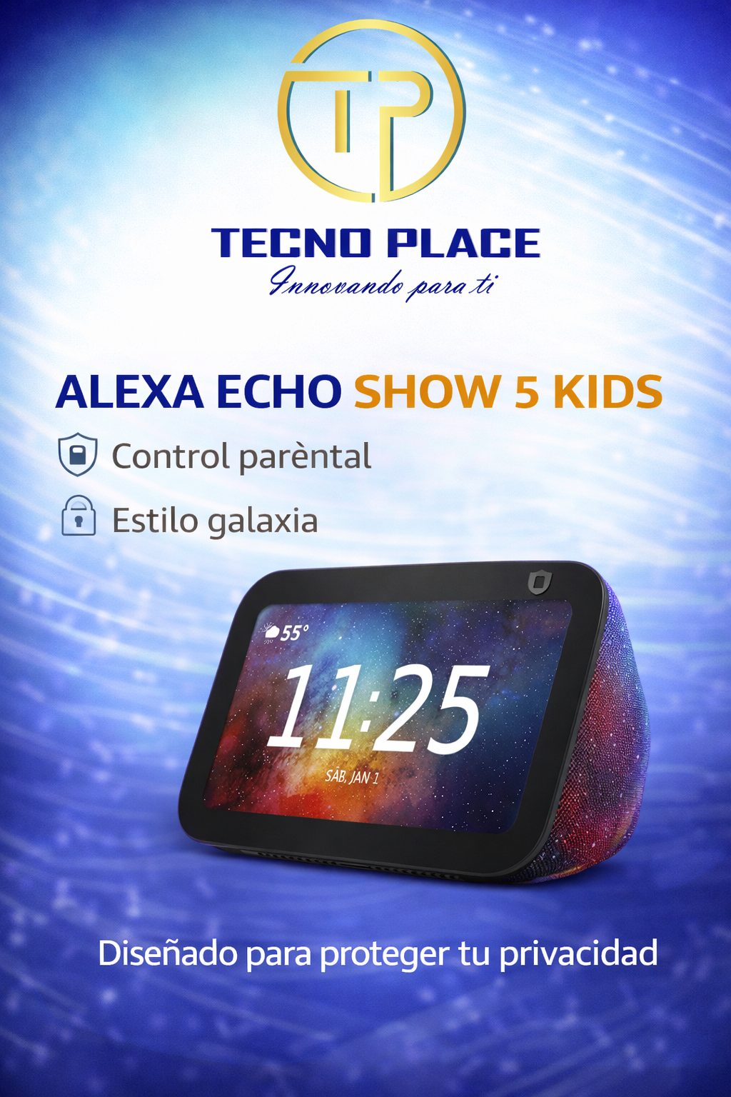 Alexa echo show 5 kids galaxia