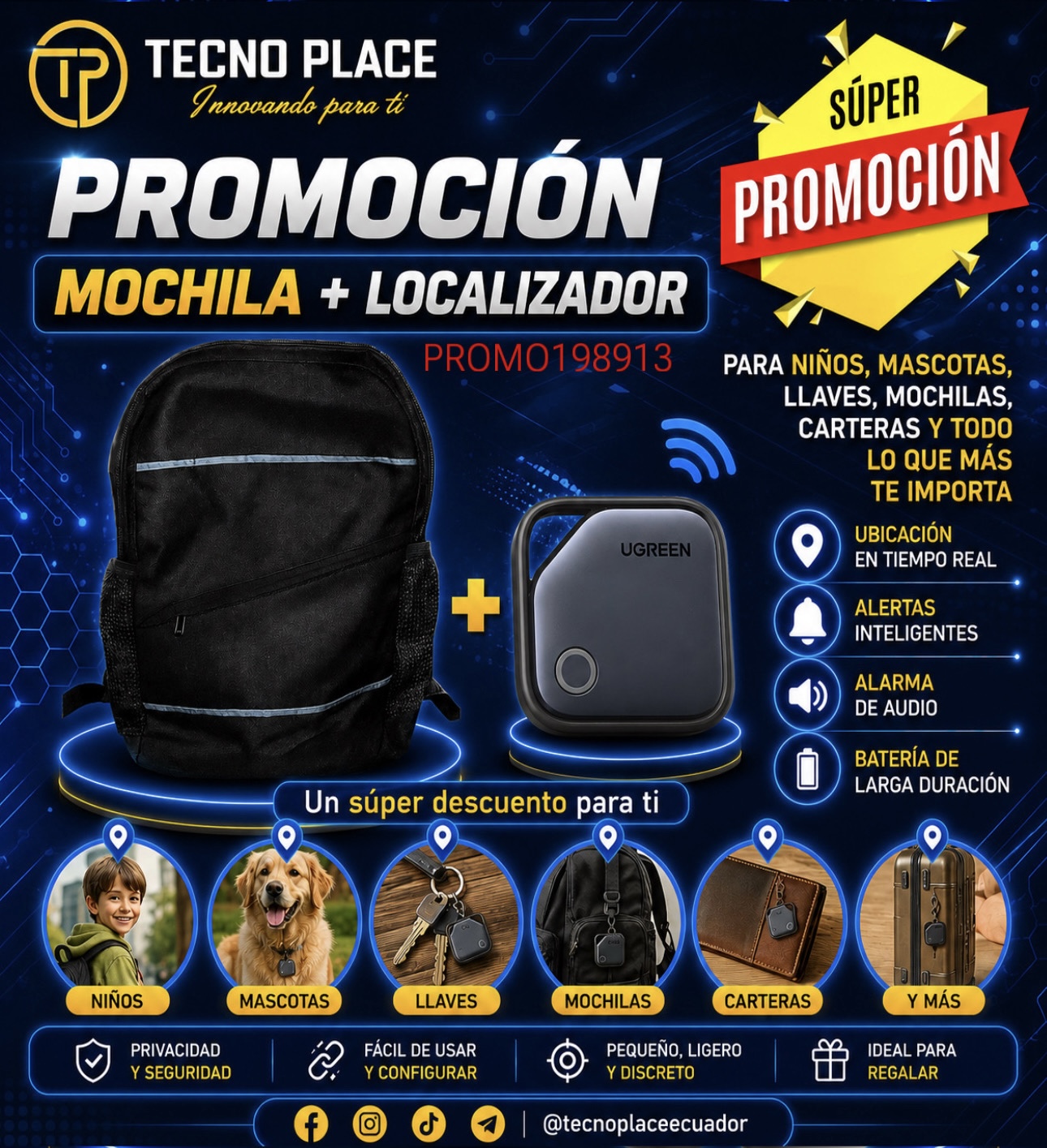 PROMOCIÓN Mochila + Localizador iOS
