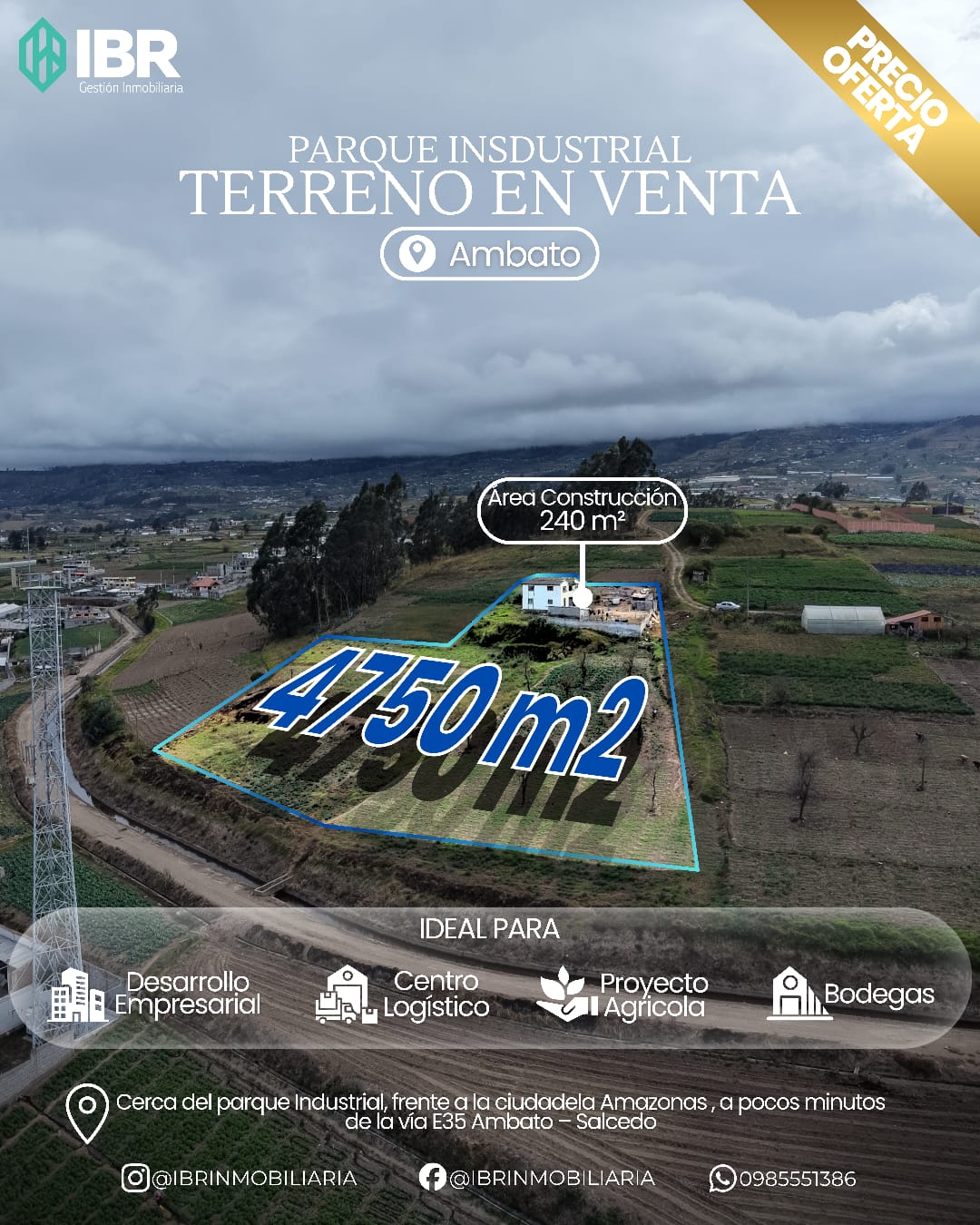 📍 Propiedad en el Parque Industrial de Ambato