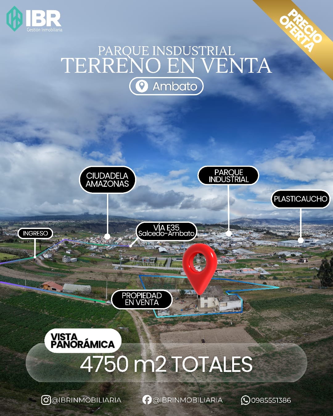 📍 Propiedad en el Parque Industrial de Ambato