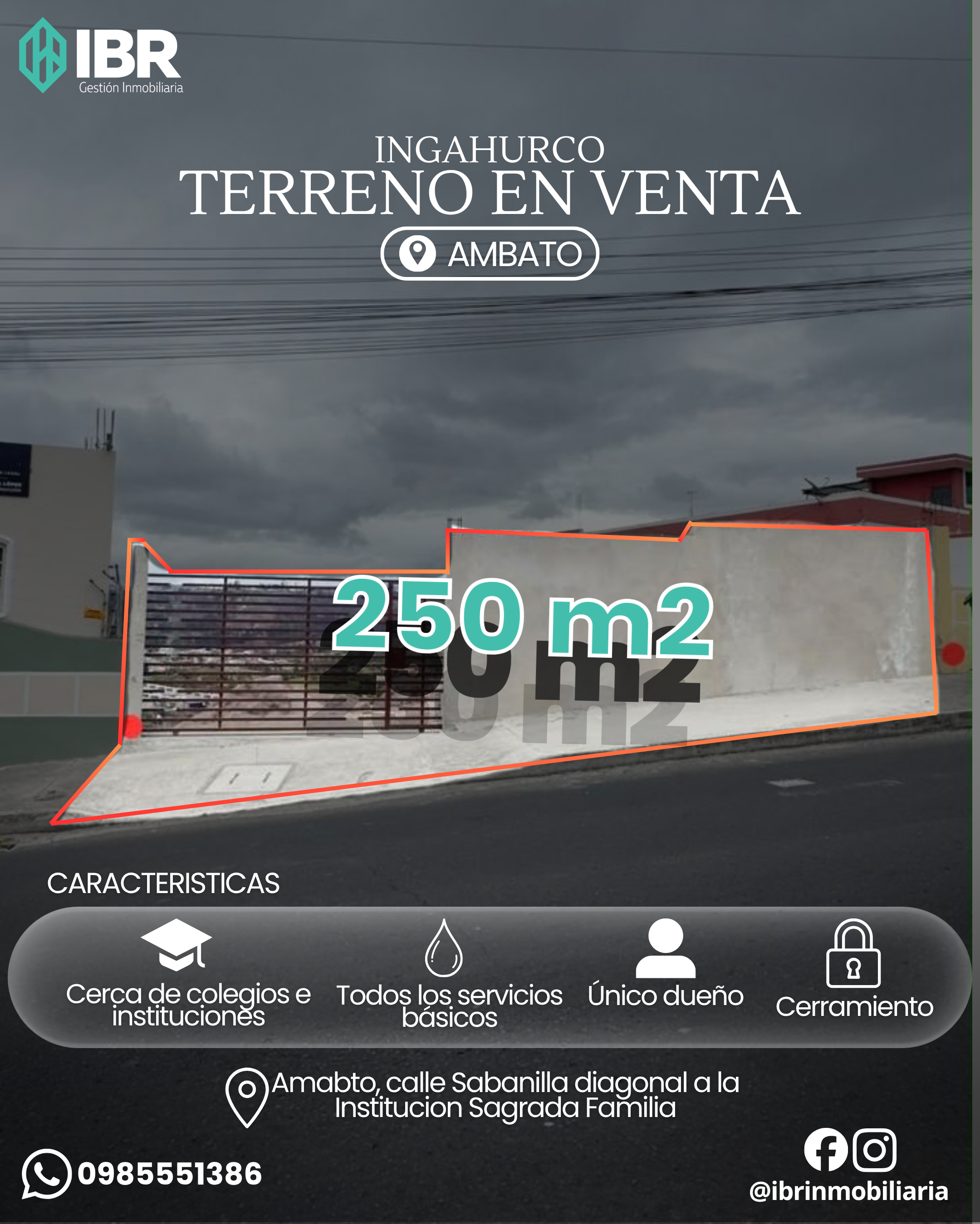 Terreno en Ambato sector Ingahurco · fotografía 1